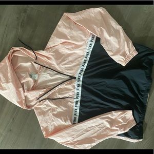 PINK windbreaker hoodie